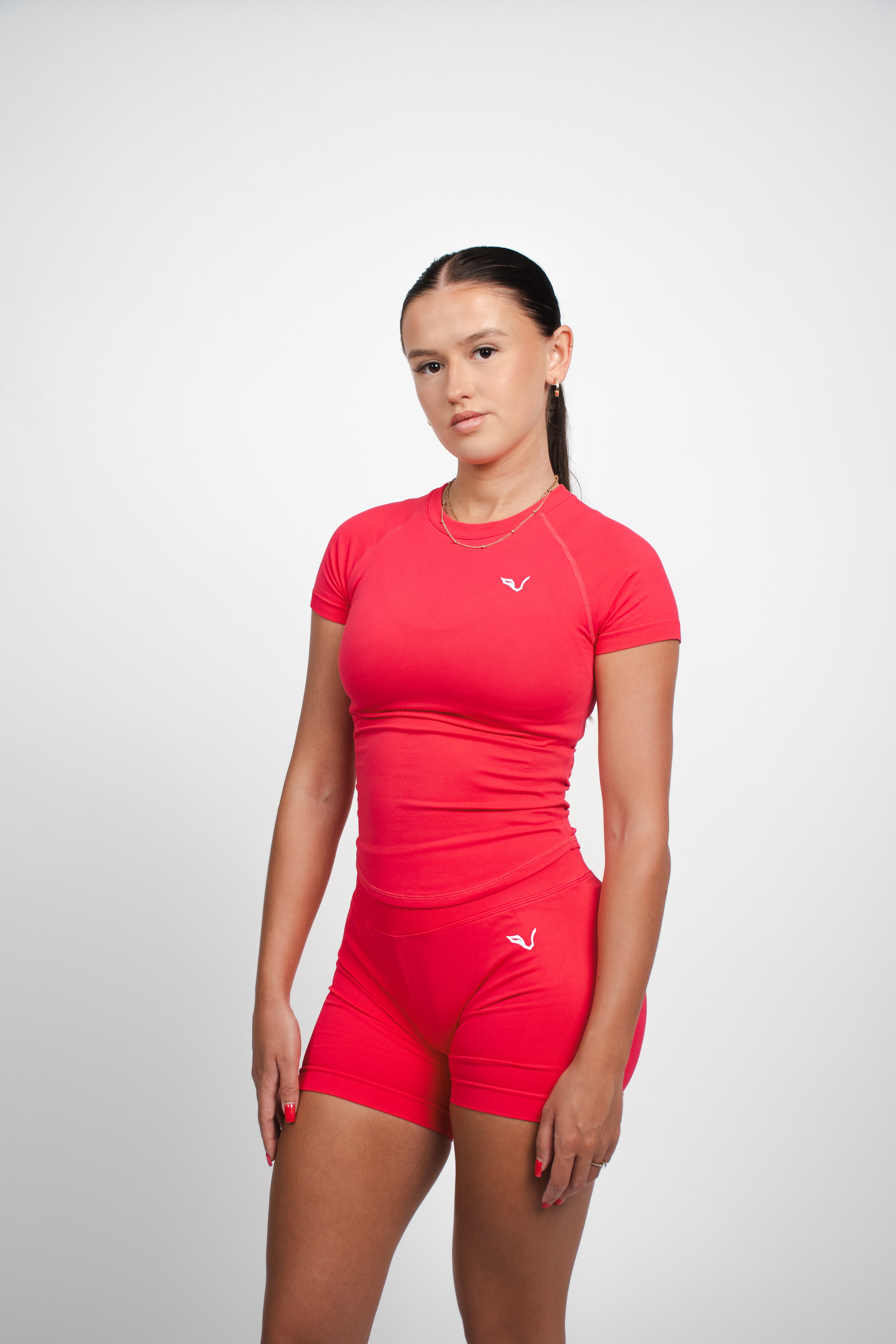 T-shirt à compression Pink Intense - LIONNES CORE-thumbmail-1