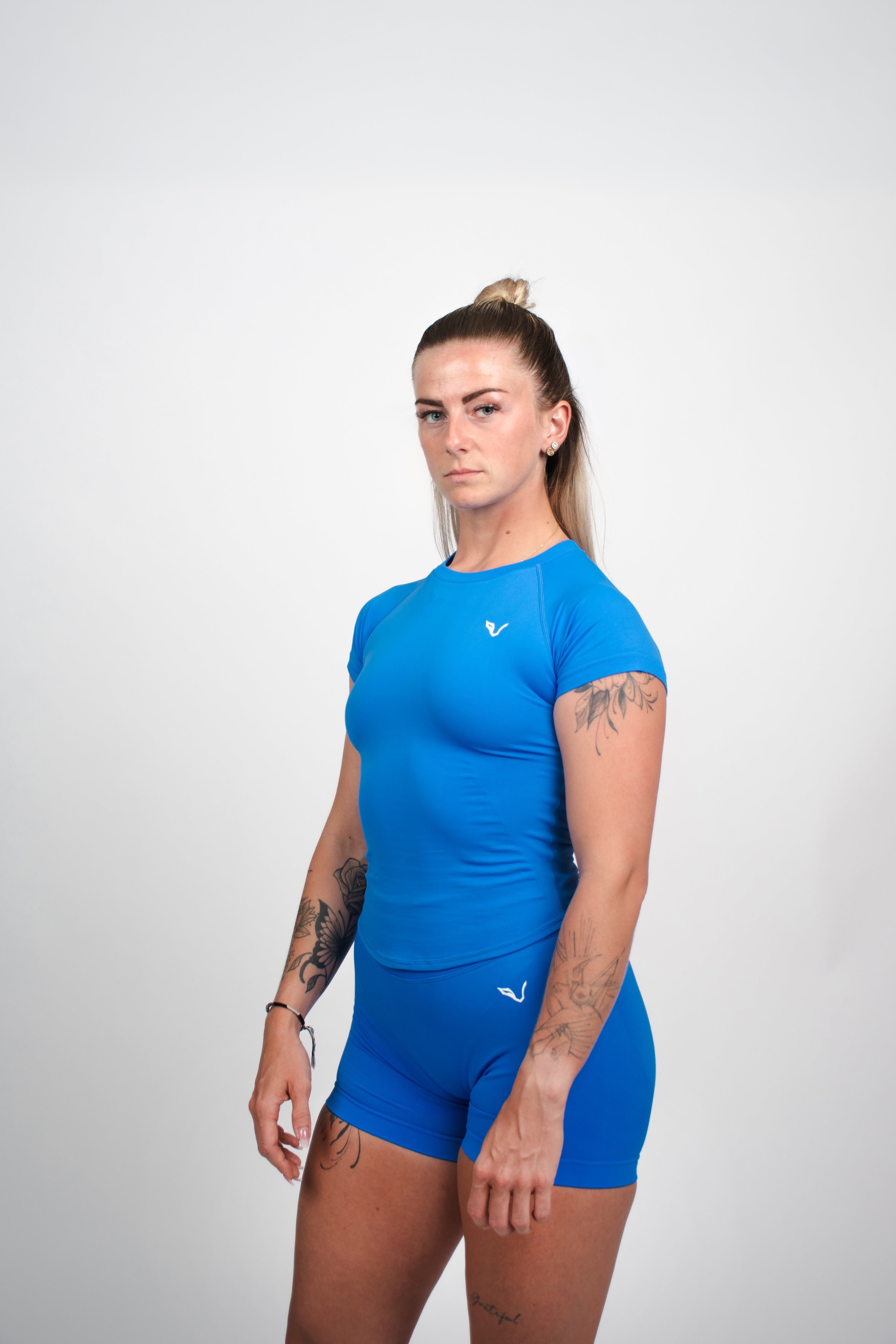 T-shirt à compression Bleu - LIONNES CORE-thumbmail-1