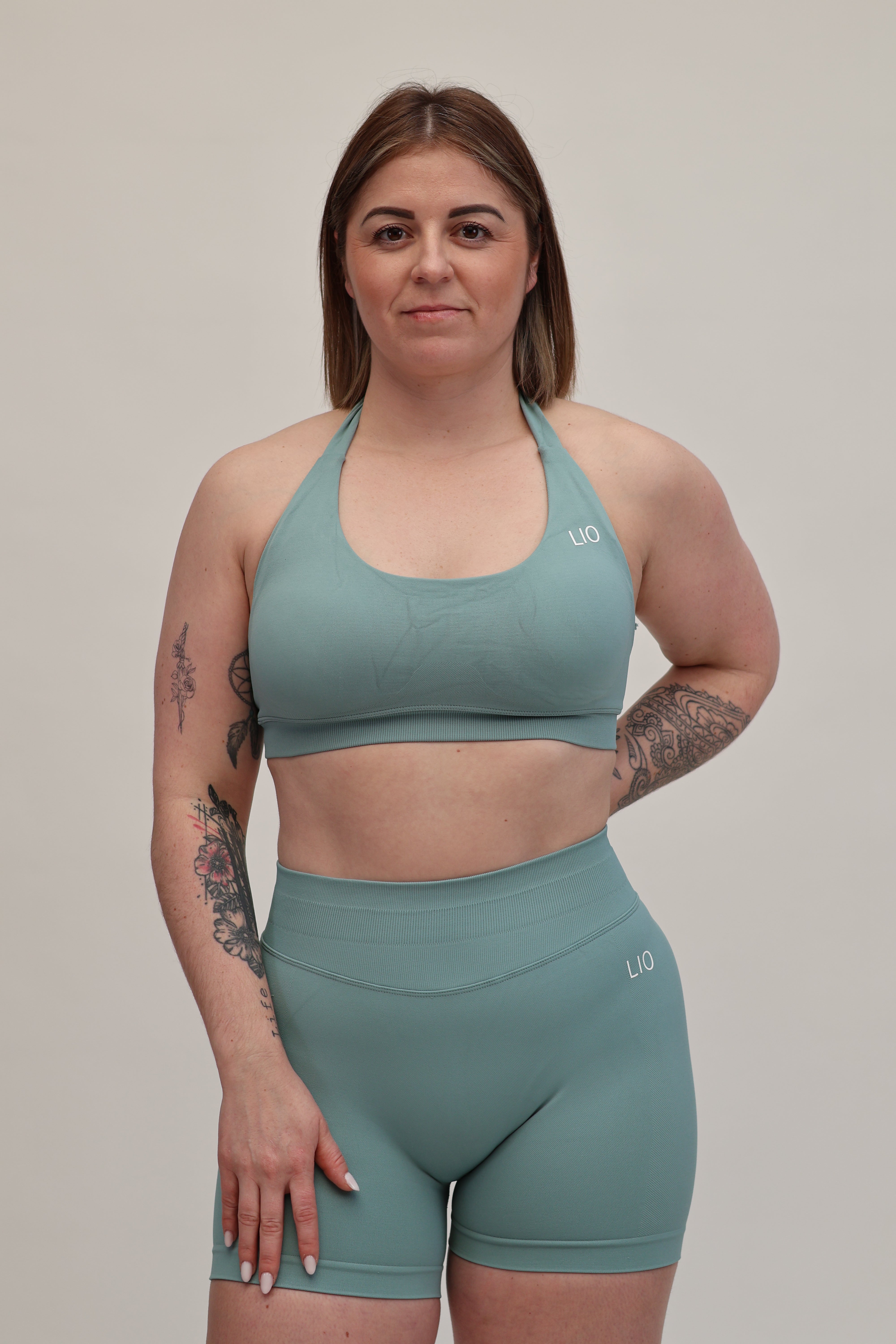 Brassière à compression Vert poudré - EMBER-thumbmail-2